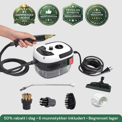 KvikkSteam™ – Kraftig damprengjøring