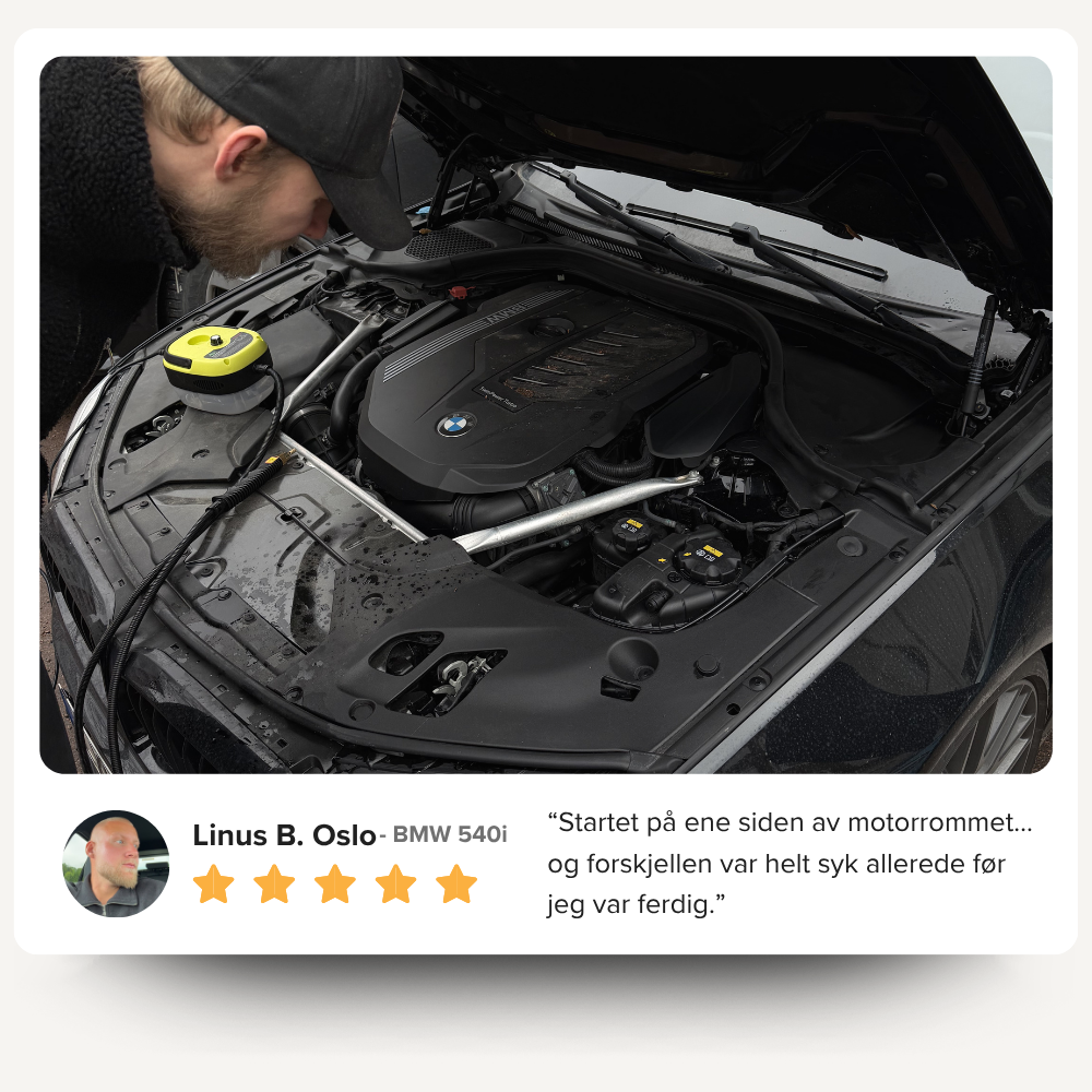 KvikkSteam™ – Kraftig damprengjøring